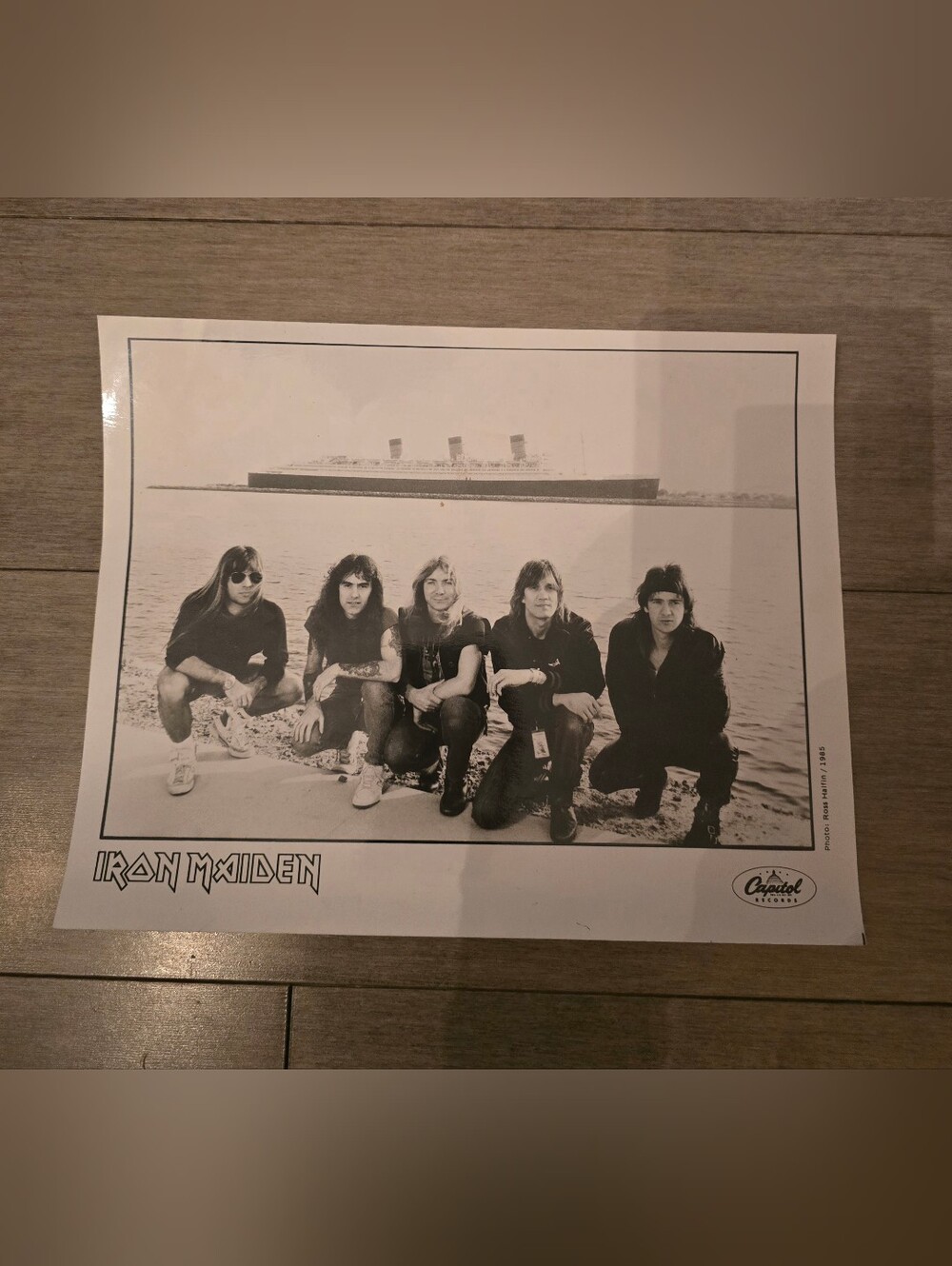 Vintage 1988 IRON MAIDEN PICTURE CARD